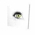 Fondo 12 x 12 in. Green Eye In Watercolor-Print on Canvas FO2790504